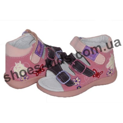 Детские ортопедические босоножки  SUPER GEAR A8738 (розовые)